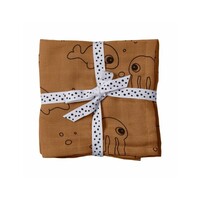 Done By Deer Hydrofiele Doeken 2-pack Sea Friends Mustard