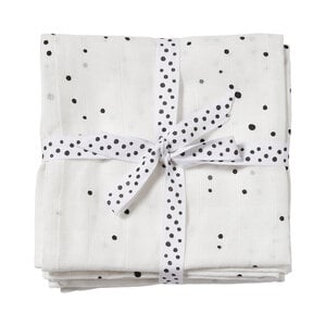 Done By Deer Done By Deer Swaddle 2-pack Dreamy Dots Black/White