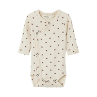 Lil' Atelier Baby Romper Overslag Gago Whitecap Grey