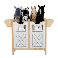 Paardenbox voor 4 stokpaarden