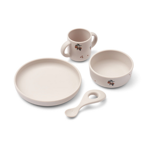 Liewood Liewood Dinerset Silicone Vivi Peach Sea Shell