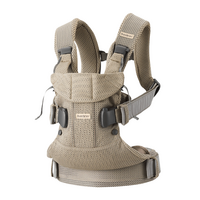 BabyBjorn Draagzak One Cotton 3D Mesh Grijs Beige