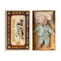 Maileg Little Brother Mouse in Matchbox