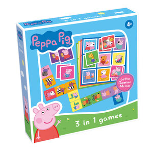 Tactic Tactic Peppa Pig 3 in 1 Lotto, Domino, Memo