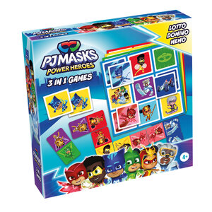 Tactic Tactic PJ Masks 3 in 1 Lotto, Domino, Memo