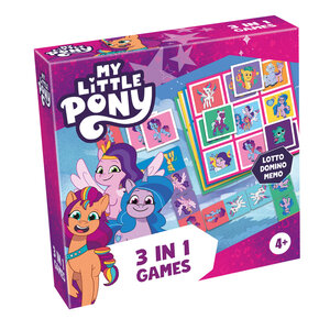 Tactic Tactic My Little Pony 3 in 1 Lotto, Domino, Memo