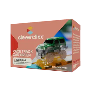 Cleverclixx Cleverclixx Race Track Auto Pastel Groen