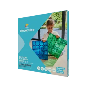 Cleverclixx Cleverclixx Big Plates Blue Green | 2 Stuks