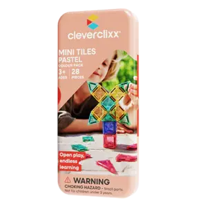 Cleverclixx Cleverclixx Mini Tiles Pack Pastel 28 Stuks