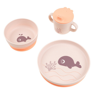 Done By Deer Done By Deer 3-Delige Foodie Dinner Set - Wally - Powder