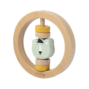 Trixie Trixie Houten ronde rammelaar - Mr. Polar Bear