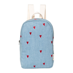 Studio Noos Studio Noos Mini Rugzak Denim Hearts