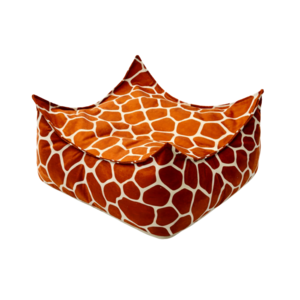 Bees & Blooms Bees & Blooms Vierkante Poef Giraffe