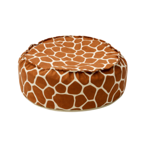 Bees & Blooms Bees & Blooms Ronde Poef Giraffe