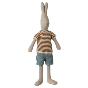 Maileg Maileg Rabbit - Classic - Gebreid shirt en korte broek (Size 3)