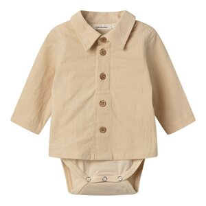 Lil' Atelier Lil' Atelier Ruba LS Boxy Body Shirt Wood Ash - 86