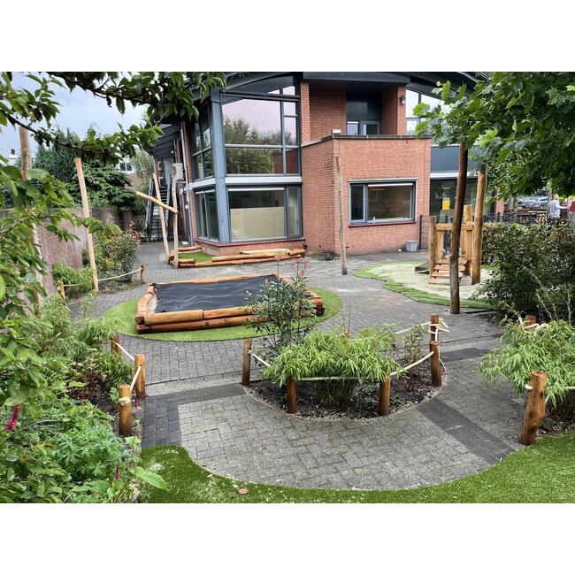 Buitenspelerij Zandbak 3x3 Meter 2 Laags Robinia