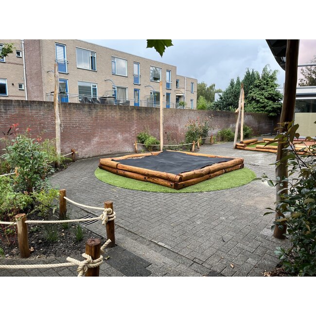 Buitenspelerij Zandbak 2x2 Meter 2 Laags Robinia