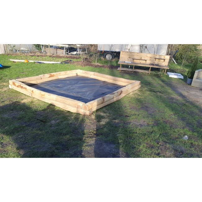 Moestuinbak 2x2 Meter 2 Laags Robinia