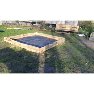 Buitenspelerij Moestuinbak 4x4m 2 Laags Robinia