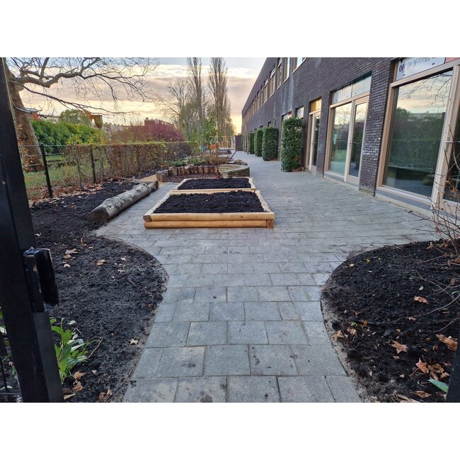 Moestuinbak 2x2 Meter 2 Laags Robinia