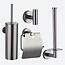 Toiletaccessoireset 4-delig Gun metal