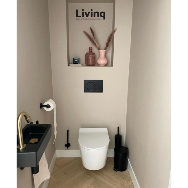 Toiletaccessoireset 5-delig Zwart