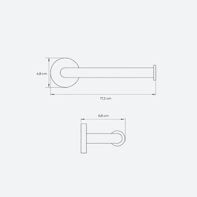 Toiletrolhouder Messing