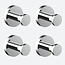 Handdoekhaakjes Chroom (4 stuks)
