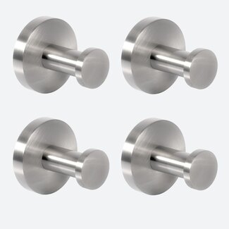 Handdoekhaakjes RVS (4 stuks)