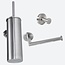 Toiletaccessoireset 3-delig RVS