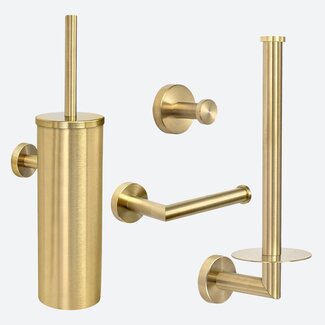Toiletaccessoireset 4-delig Goud