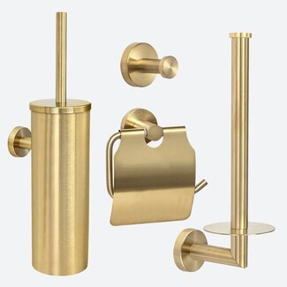 Toiletaccessoireset 4-delig Goud