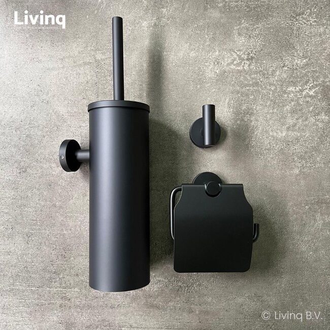 Toiletaccessoireset 3-delig Zwart