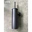 Toiletaccessoireset 4-delig Zwart + Reserve toiletborstels 4 stuks