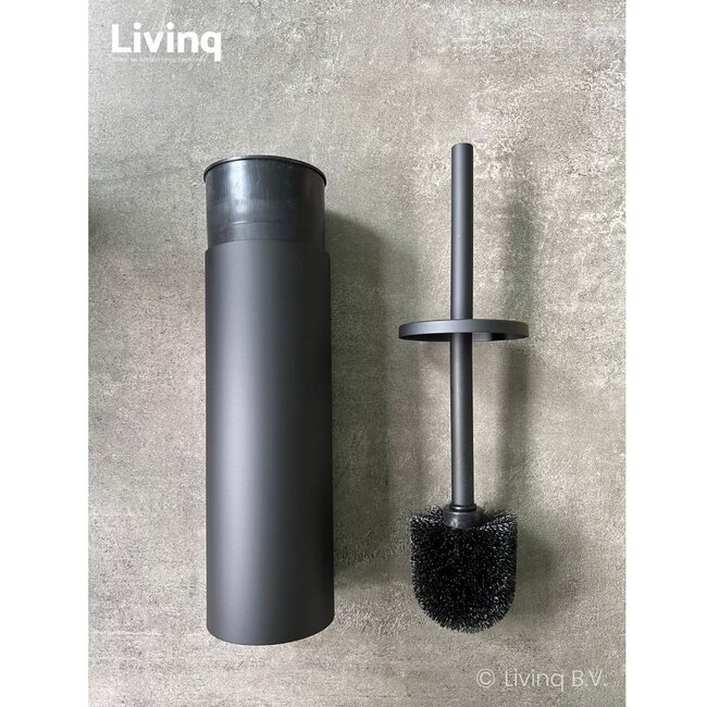 Toiletborstelhouder Vrijstaand Zwart