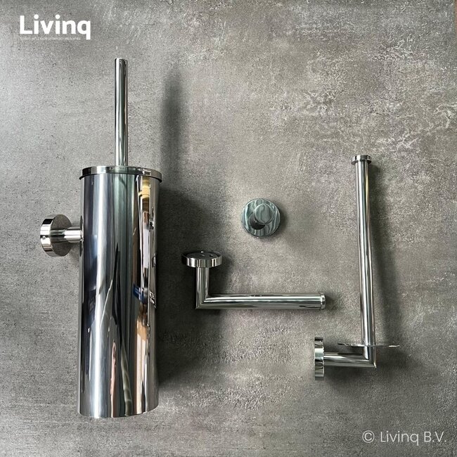 Toiletaccessoireset 4-delig Chroom