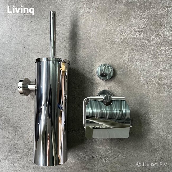 Toiletaccessoireset 3-delig Chroom