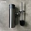 Toiletaccessoireset 4-delig Gun metal