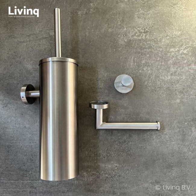 Toiletaccessoireset 3-delig RVS