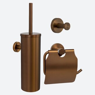 Toiletaccessoireset 3-delig Koper Toiletaccessoireset 3-delig Koper