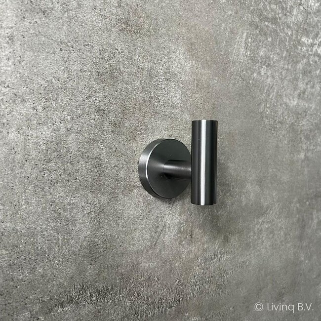 Handdoekhaak Gun metal