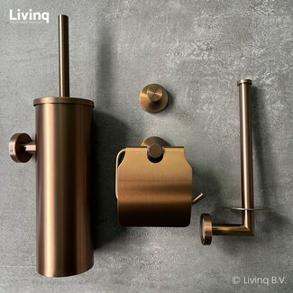 Toiletaccessoireset 4-delig Koper