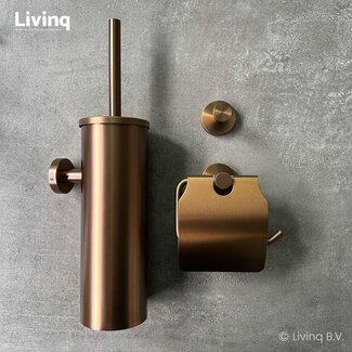 Toiletaccessoireset 3-delig Koper