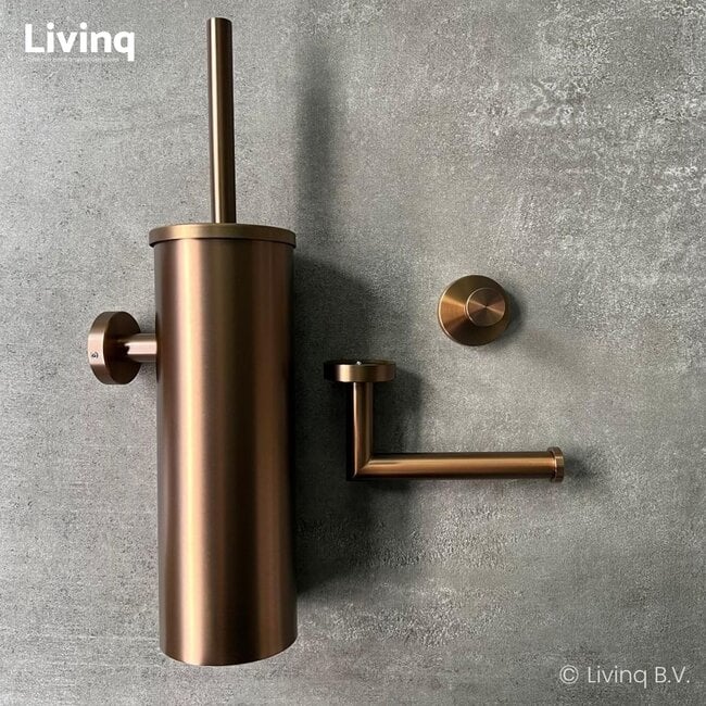 Toiletaccessoireset 3-delig Koper