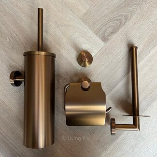 Toiletaccessoireset 4-delig Koper