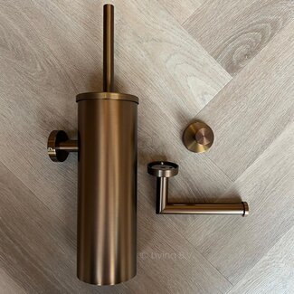 Toiletaccessoireset 3-delig Koper