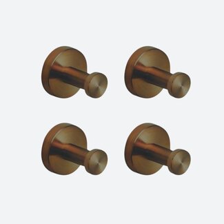 Handdoekhaakjes Koper (4 stuks)