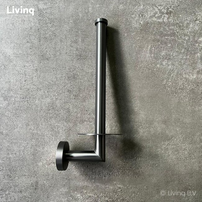 Toiletaccessoireset 4-delig Gun metal