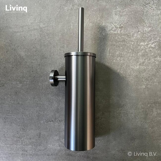 Toiletaccessoireset 3-delig Gun Metal